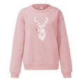 thumbnail image 4 of Sudadera con capucha para mujer, estilo navideño, divertida, con estampado gráfico, cuello redondo, manga larga, moderna, 4 of 8