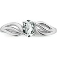 thumbnail image 6 of Sterling Silver Rhodium-Plated White Topaz Ring (Size 8) Made In China qbr17apr-8, 6 of 6