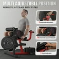 thumbnail image 2 of MITONOS Leg Extension and Curl Machine, 4 in 1 Lower Body Workout Machine， Adjustable Leg Curl Machine,Leg Extension Machine with Exercise Bench, Home Gym Weight Machine, 2 of 8