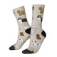 thumbnail image 1 of Balery Dog Animal Calcetas Largas con Estampado para Hombre y Mujer – Suaves y Transpirables, Talla Única (US 5-11), 1 of 6