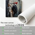 thumbnail image 4 of FLASHLUMI 32x48 Inch Pileated Woodpecker on Birch Tree Canvas Wall Art, Wildlife Nature Decor for Living Room Bedroom, No Frame, 4 of 10