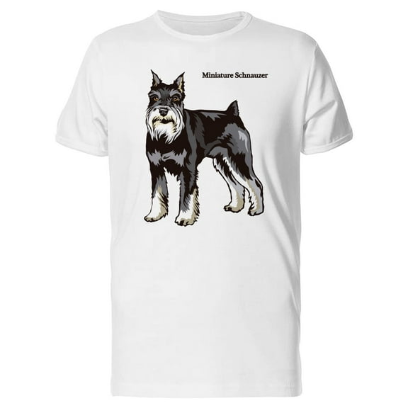 Dog Miniature Schnauzer Tee Men's -Image by Shutterstock