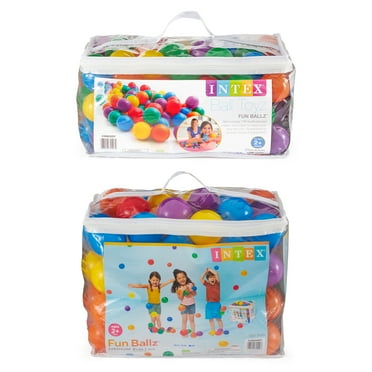 Intex Fun Play Ballz - Air Filled Toy for Kids, 100 Multi-Colored 3 ...