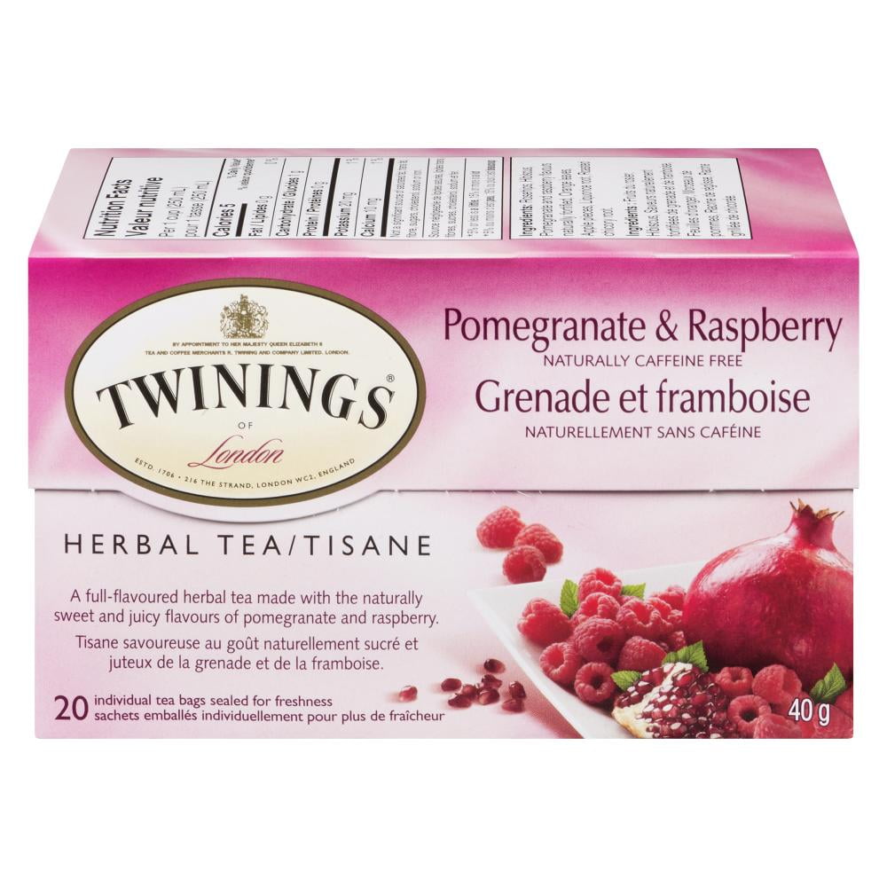 Twinings Tisane Grenade & Framboise 20 sachets de thé