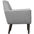 thumbnail image 3 of Modway Posit Modern Upholstered Polyester Fabric Armchair in Light Gray, 3 of 5