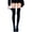 Solid Black, variant on Mock Thigh High Socks Tights Suspender Pantyhose Thigh High Stockings For Women
