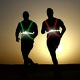 thumbnail image 4 of Longu 360 Led Gilet Réfléchissant Lumière de Sécurité USB Rechargeable Révolutionnaire Illuminé Course Cyclisme Fibre Optique Led Multicolore Femmes Hommes, Enfants Taille Ajustable Équipement Léger pour Jogging Vélo, 4 of 5