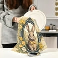 thumbnail image 6 of Coolnut Easter Cute Rabbit Retro Style Kitchen Dish Towel Set 6Pcs,Dishcloths Sets Fast Drying Kitchen Towels Tea Towels Gift Set for Drying Cleaning Cooking Baking148 Wash cloth, 6 of 7