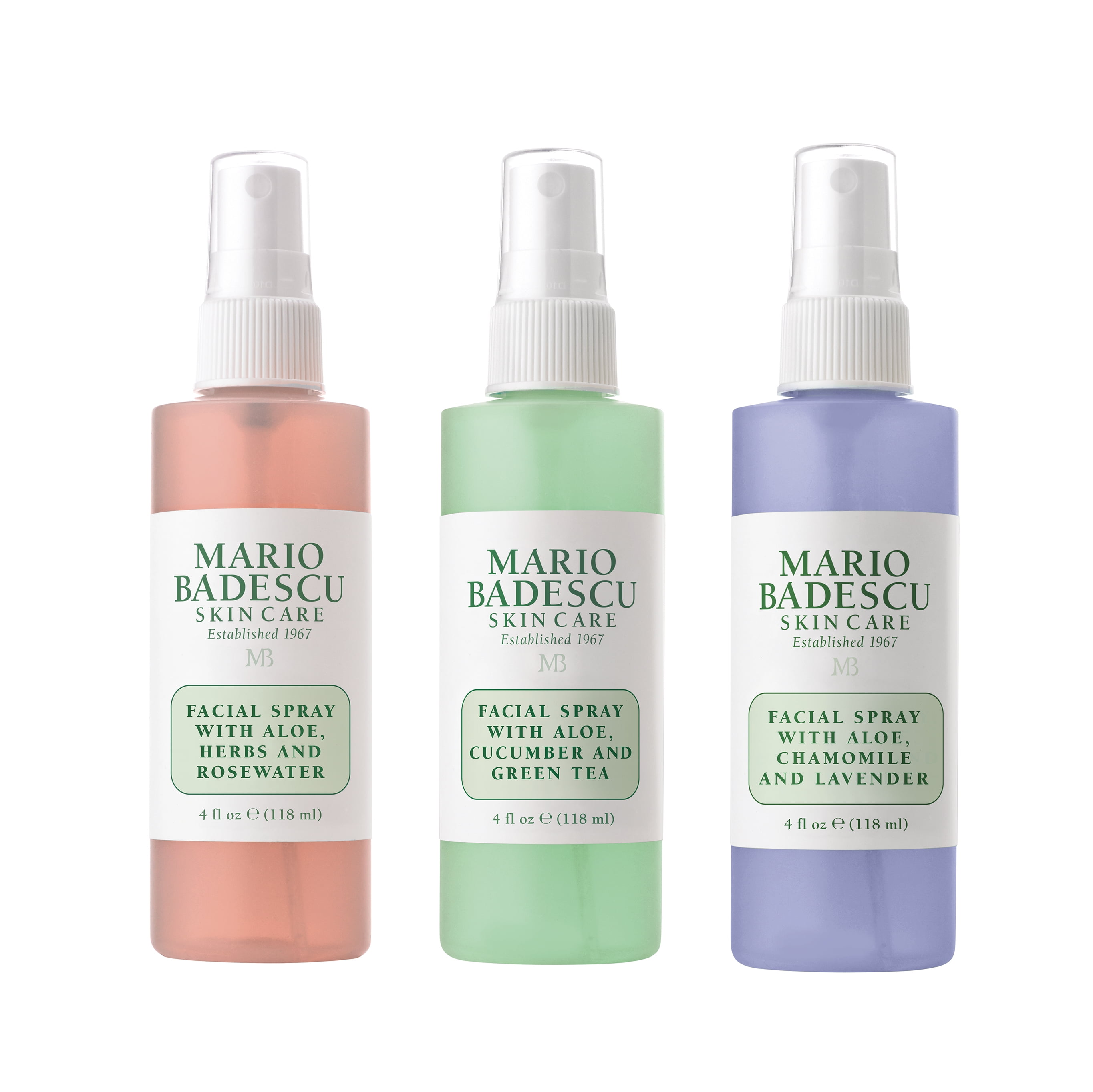 Mario Badescu Facial Spray Mist Glow 3 Pieces Facial Spray Set, 4 fl oz - Walmart.com