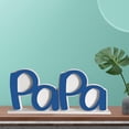 thumbnail image 3 of M de madera soporte en , gran regalo para el cumpleaños o Navidad para el papá, , papá, - Azul papá Papá azul Sunnimix Marco, 3 of 8