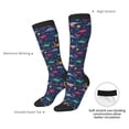 thumbnail image 4 of Pofeuu Dinosaur Flowers Print Stockings, Adult Running Hiking Socks for Youth and Adult, 4 of 6