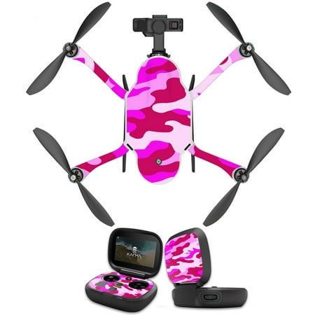 MightySkins Protective Vinyl Skin Decal for GoPro Karma Drone headphones wrap cover sticker skins Pink