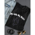 thumbnail image 3 of My Life My Style Lineart T-Shirt Women -Image by Shutterstock, Female Medium, 3 of 4