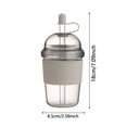 thumbnail image 3 of Reusable Iced Coffee Cup 430ml with Wide Mouth Straw and Anti- Grip Equipped with Heat-Insulating Silicone Lid Ultra-Light Portable Travel Tumbler Safe Food-Grade for All Beverages (1PC), 3 of 9