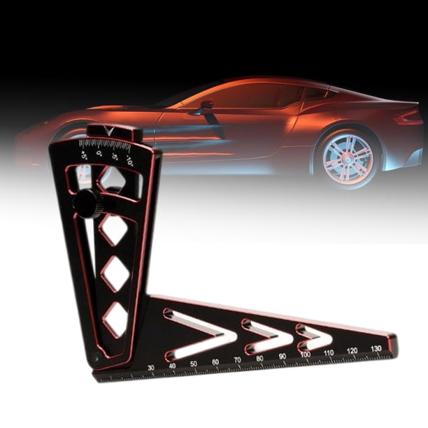 Regla para automóvil RC, herramientas de medición de múltiples ángulos, regla de ángulo Medidor de llanta de rueda para CUTICAT Regla de altura de coche RC