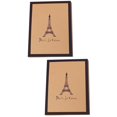 thumbnail image 3 of 2pcs Creative Paris Tower Cover Album Vintage Kraft Photo Album DIY Photo Holder Collection for Graduation Home, 3 of 7