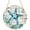 Bronze, variant on Teal Starfish Coastal Round Front Door Welcome Sign, 7.8 Inch Wall Hanging Decor for Indoor Outdoor, Summer Beach Nautical Retro Home Porch Hanger Decorations for Holiday Gift