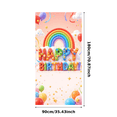 thumbnail image 2 of Colorful Theme Happy Birthday Banner Rainbow Design Balloon Decoration for Birthday Party Celebration Event, 2 of 7