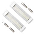 thumbnail image 1 of Scienceny Paquete de 2 barras de luz de automóvil de aleación de aluminio 6000K 12-80V 10W desmontable extraíble RV Cabin Home Outdoor Camping Accesorios para vehículos recreativos, 1 of 6