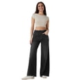 thumbnail image 3 of Jeans for Women High Waisted Pull on Baggy Jeans Straight Casual Denim Pants with Pockets, 3 of 9