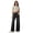 Black, variant on Jeans for Women High Waisted Pull on Baggy Jeans Straight Casual Denim Pants with Pockets Gray L