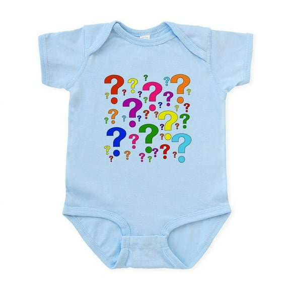CafePress - Rainbow Question Marks Baby Light Bodysuit - Baby Light Bodysuit, Size Newborn - 24 Months