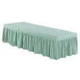thumbnail image 4 of VONKY Jupe de Table de Massage SPA Couverture de Lit de Beauté Drap en Lin Vert Clair, 4 of 8