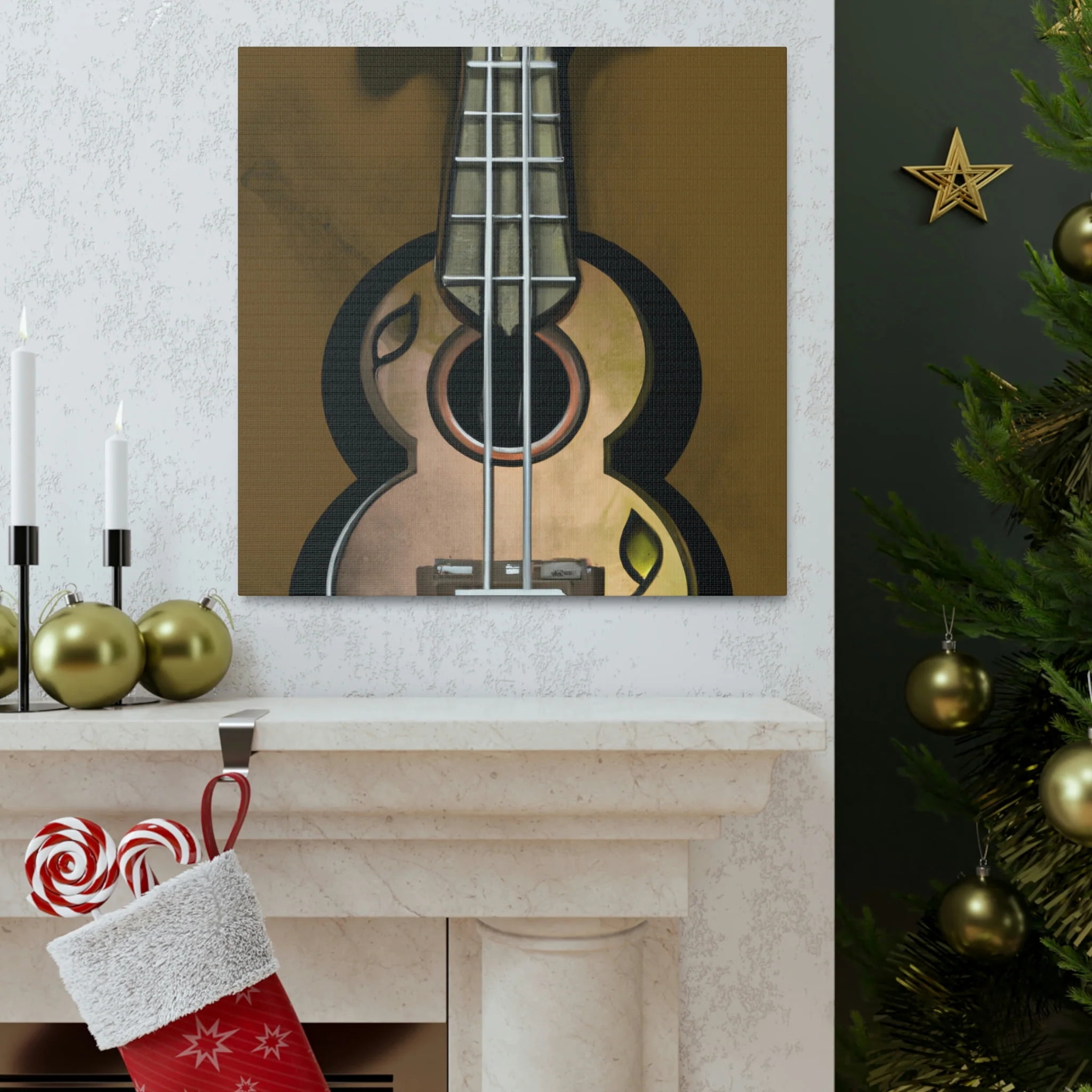 Ukelele in Rococo - Canvas