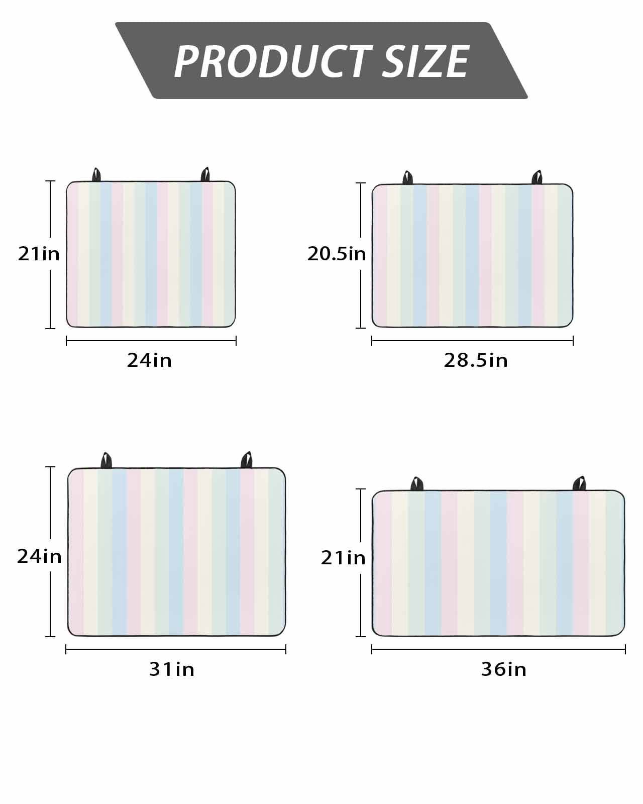 Stove Top Covers for Electric Stove, Colorful Striped Glass Stovetop Cover Protector, Rainbow Color Stripes Induction Cooktop Protector Oven Mat for Kitchen Countertop 24"x21"