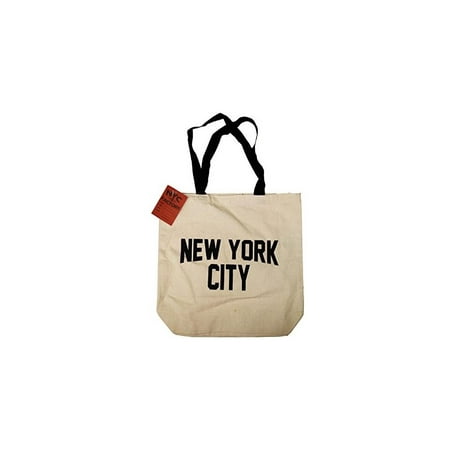 NYC Tote Bag Canvas New York City Gift Souvenir Black Straps by NYC