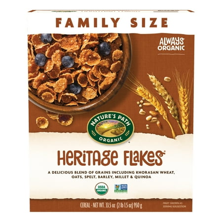 Nature's Path Organic Breakfast Cereal, Heritage Flakes®, 33.5oz Box