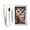 Cool Owl with Rose, variant on Nylon Trifold Card Wallet with ID Window Zipper Pocket for Men Women Teen Shamrocks Floating in Air