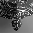 thumbnail image 5 of Black Paisley Pattern Square Tablecloth,Waterproof Square Table Cover,Wipeable Spillproof Washable Table Cover for Home Kitchen Party Decor 42"X42"(107x107cm), 5 of 6