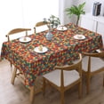 thumbnail image 2 of XMXY Table Cloth Rectangle Table, Retro Triangle Polygon Dining Table Cover Waterproof Washable Outdoor Tablecloth, 54 X 72 Inch, 2 of 8