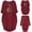 Wine, variant on Ichuanyi Summer Dresses Women Summer Loose Long Sleeve Print pocket O-Neck Casual Mid-Calf Dress