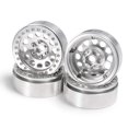 thumbnail image 3 of RCLIONS 4 Uds llantas de ruedas Beadlock de aleación de aluminio de 2,2 pulgadas para 1/10 RC Rock Crawler Car Axial Wraith SCX10 TRX4-Plata, 3 of 5