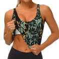 thumbnail image 3 of Pofeuu Lilies Flowers Print Sports Bra for Women Sexy Vest Yoga Running Gym Fitness Crop Bras Tops-Medium, 3 of 8