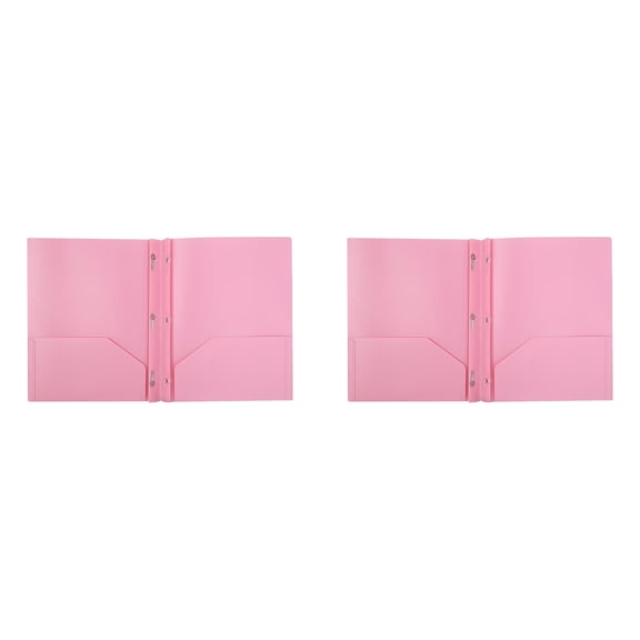 SJYYTT Folders with Pockets and Prongs 2 Pocket Folders Presentation Folders folders bulk File Folders Letter Size Middle Manilla Folders Colored Folders Folders Letter Size Pink Folders 11.5"X9.5"