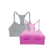 Athletic Works Girls Sports Bra, 2 Pack, Sizes S-2XL