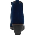 thumbnail image 3 of Women's Aerosoles Brandi Wedge Bootie Navy Microsuede 7 M, 3 of 5