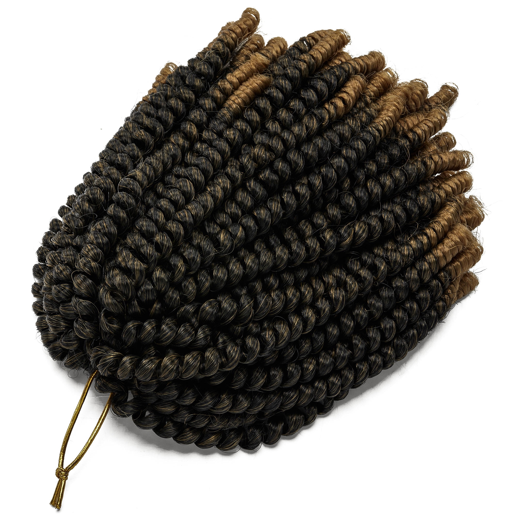 Spring Twist Haarverlängerung – 8 Packungen à 20,3 Cm, #1B Schwarz, Bomb Twist, Vorgedreht, Aus Kunsthaar