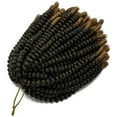 thumbnail image 7 of 3 Pack Spring Twist Braids 8" Ombre Colors Crochet Braids Synthetic Braiding Hair Extensions Pre-twisted Spring Twists Mini Passion Twist Fluffy Twist Hair 8inch 110g (30strands/pack), 7 of 7