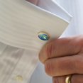 thumbnail image 2 of The Loch Ness Monster Believes in You Funny Humor Round Cufflink Set Gold Color, 2 of 6
