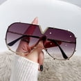 thumbnail image 6 of 2026 New Fashionable Oval Large Frame Glasses Gothic Metal Unisex V-Shaped Lens Cover UV Protection Metal Frame, 6 of 6