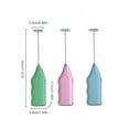 thumbnail image 2 of Handheld Milk Frother Electric Foam Maker - Whisk Drink Mixer for Coffee, Lattes, Cappuccino, Frappe, Matcha, Hot Chocolate (Battery NOT Included), 2 of 11