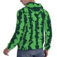 thumbnail image 6 of Sikiie Green Stripes Of Watermelon Men's Hoodie, Essentials Hoodie, Sweatshirt, Pullover Hooded Sweatshirt for Men-XX-Large, 6 of 7