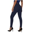thumbnail image 4 of Admvng Women's Stretch Leggings with Button Detail High Waist Casual Work Pants, 4 of 9