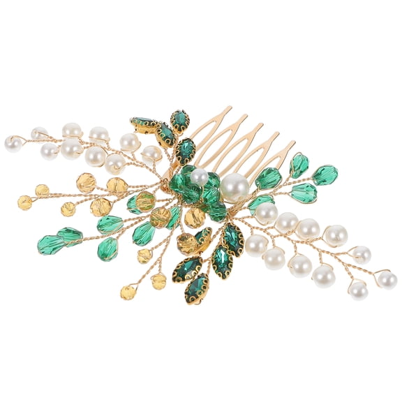 unbranded  Accessories Wedding Headbands for Women Gold Hair Miss Bride Green