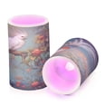 thumbnail image 2 of Electronic Candle Light Combination 3x5In, 3x4In Flameless Candle Plastic Festive Decoration Party Christmas Decoration White Beautiful Bird, 2 of 7