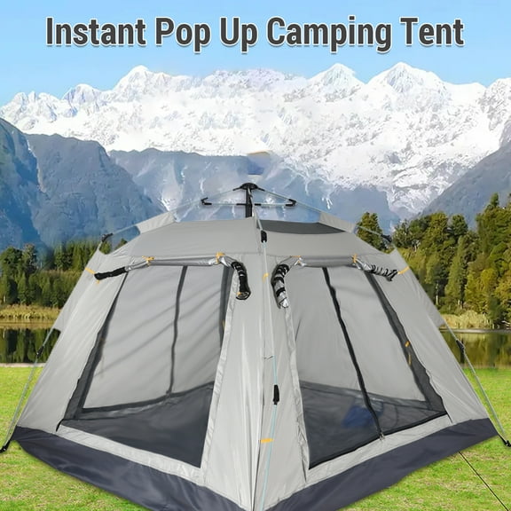 Tienda de Campamento Instantánea impermeable Hidráulica Al Aire Libre Fácil Instalación de Carpa de Playa Automática para 3-5 Personas